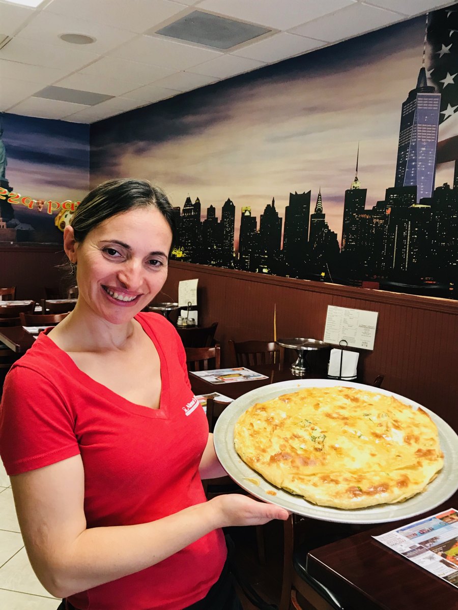 Val, owner, Nana's Byrek & Pizza