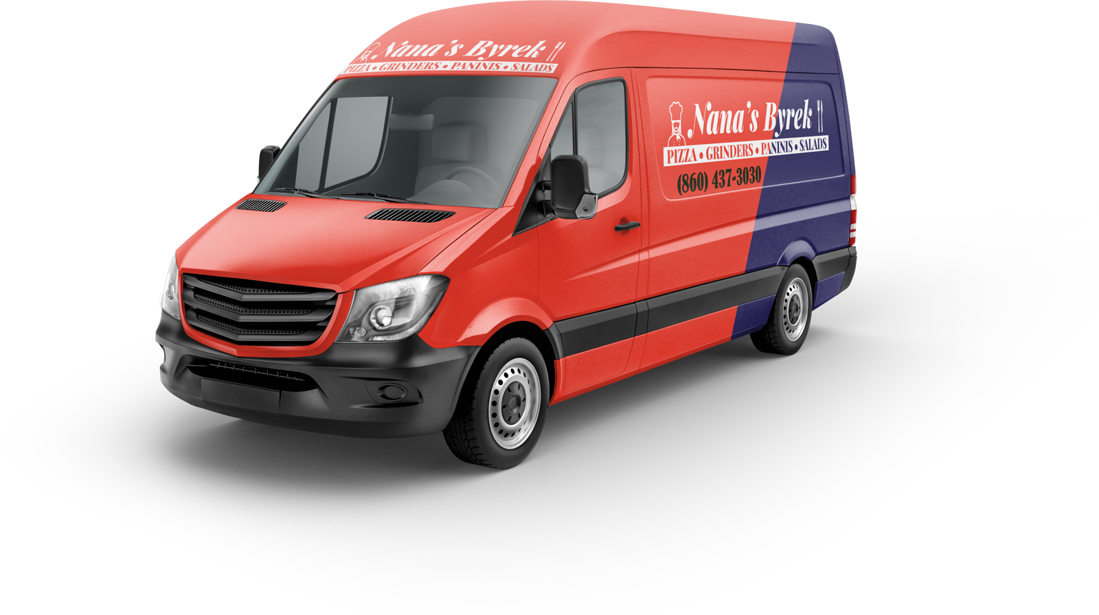 Nana's Byrek & Pizza catering van