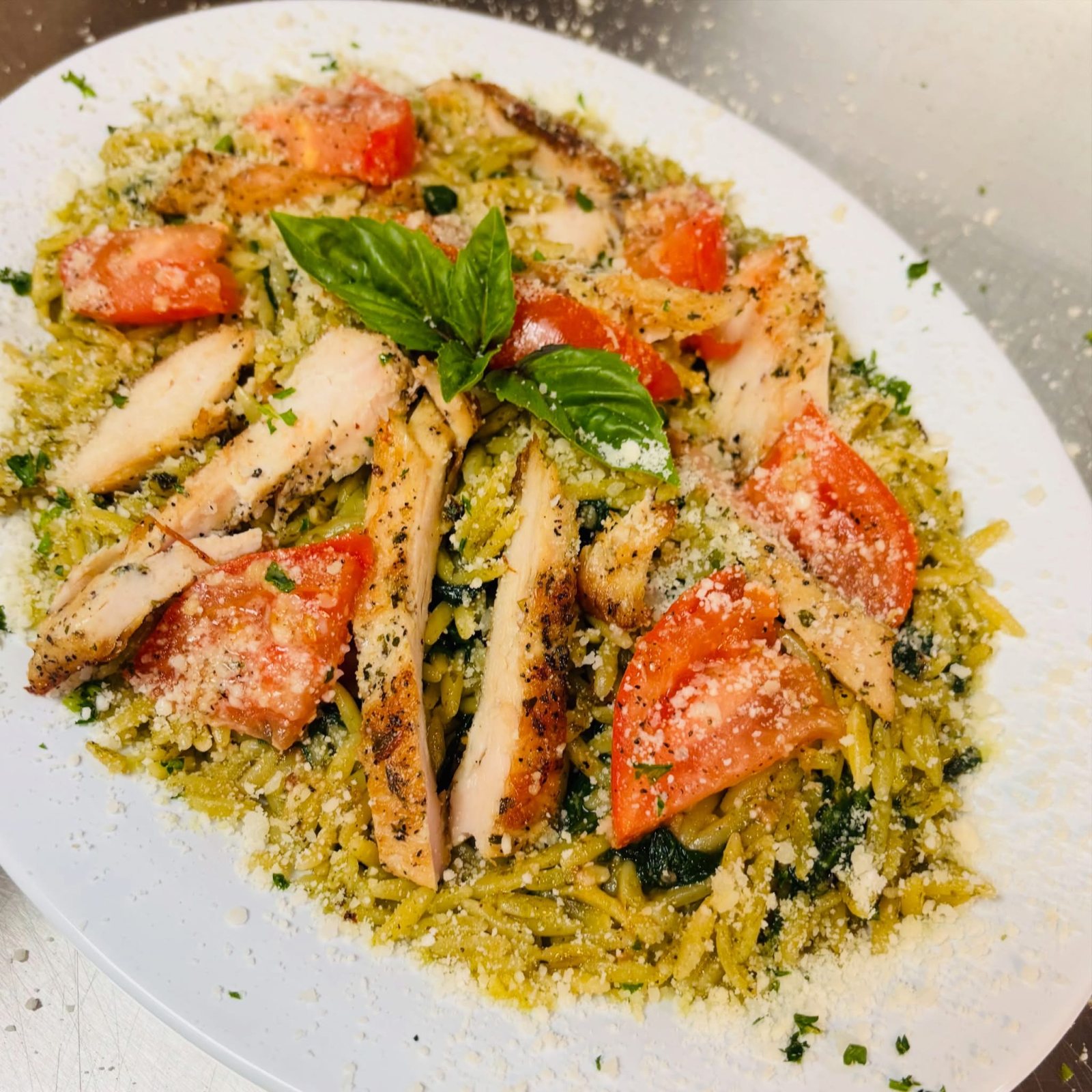 Orzo pesto pasta special