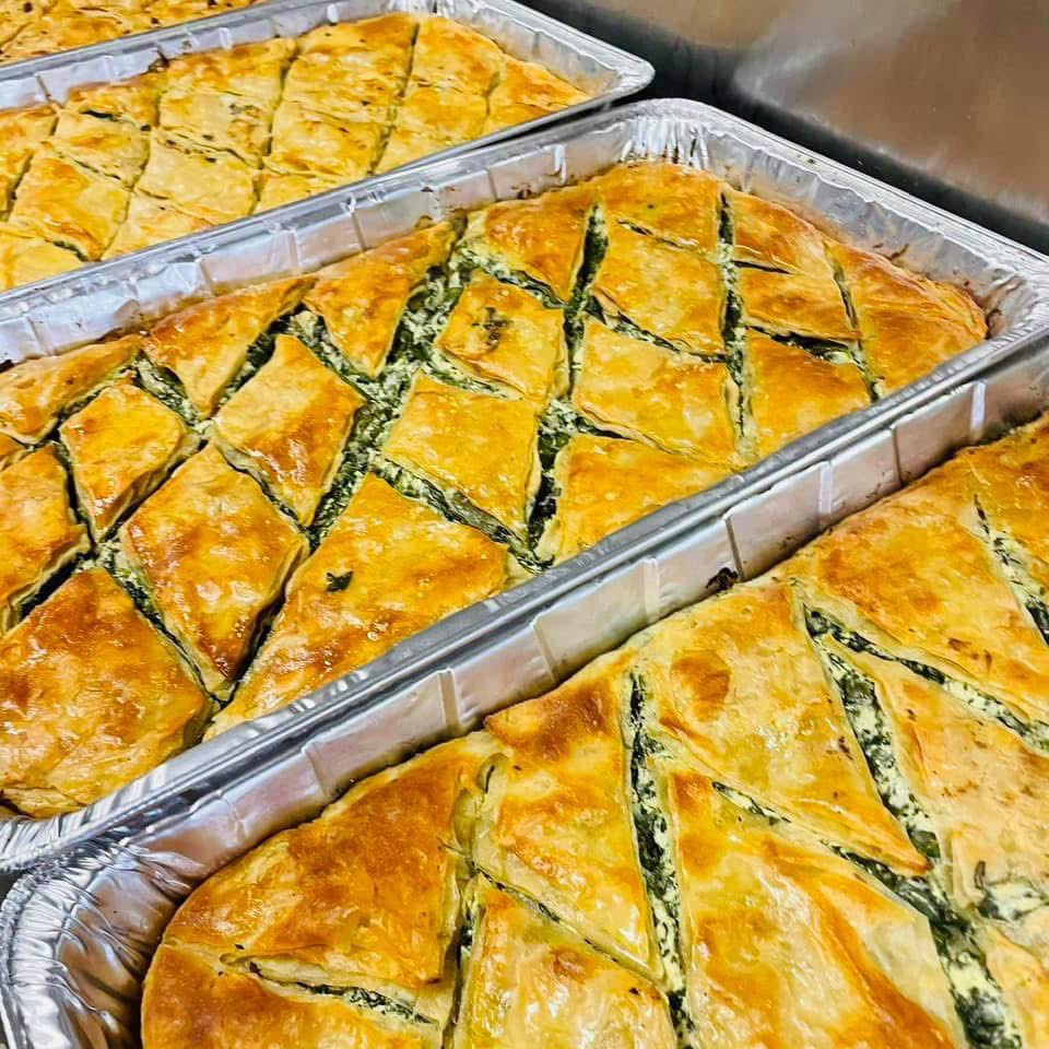 Spinach Byrek catering tray