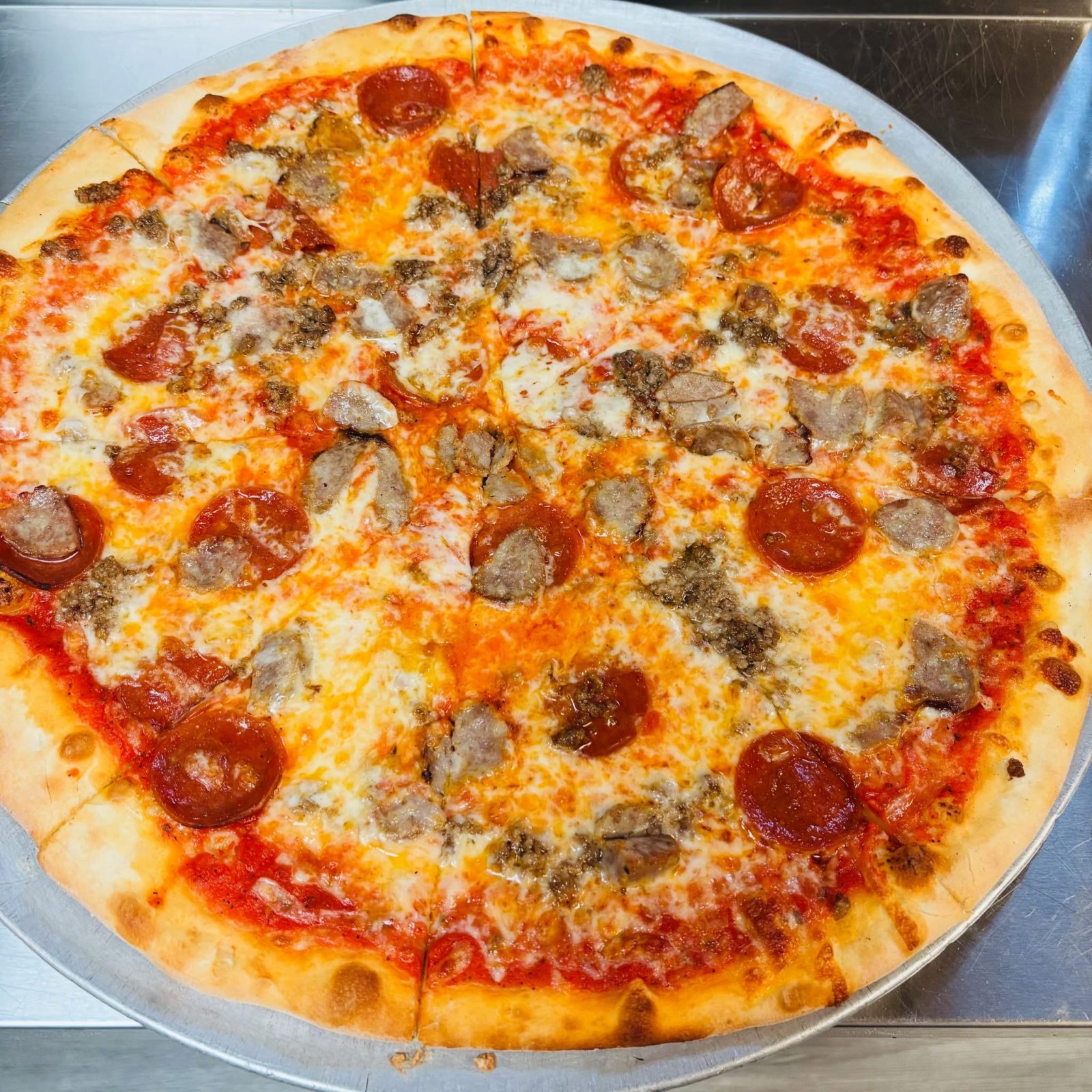 Meat, lover pizza