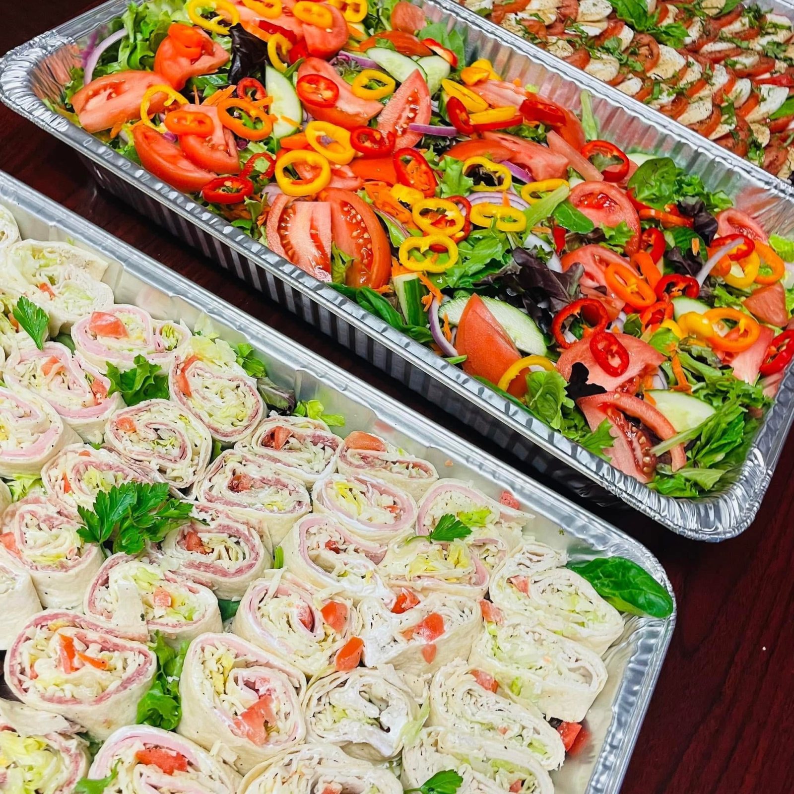 Snack  wrap, and garden salad